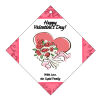 Happy Valentines Day Valentine Diamond Favor Tag 2x2